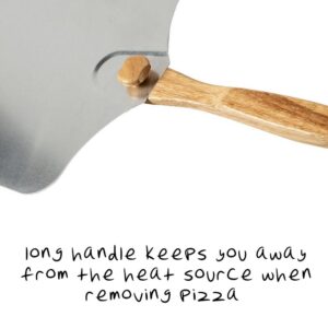 Honey-Can-Do Honey-Can-Do 14 in. x 16 in. Aluminum Foldable Pizza Peel with Wood Handle