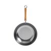 Honey-Can-Do Joyce Chen 12 in. Silver Carbon Steel Stir-Fry Pan with Birchwood Handle