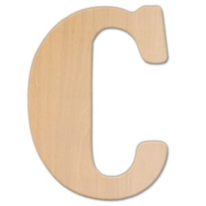 Jeff McWilliams Designs 15 in. Oversized Unfinished Wood Letter (C)