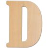 Jeff McWilliams Designs 15 in. Oversized Unfinished Wood Letter (D)