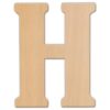 Jeff McWilliams Designs 15 in. Oversized Unfinished Wood Letter (H)