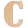 Jeff McWilliams Designs 23 in. Oversized Unfinished Wood Letter (C)