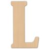 Jeff McWilliams Designs 23 in. Oversized Unfinished Wood Letter (L)