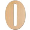 Jeff McWilliams Designs 23 in. Oversized Unfinished Wood Letter (O)