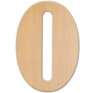Jeff McWilliams Designs 23 in. Oversized Unfinished Wood Letter (O)