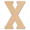 Jeff McWilliams Designs 23 in. Oversized Unfinished Wood Letter (X)