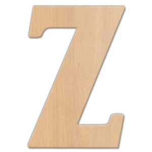 Jeff McWilliams Designs 23 in. Oversized Unfinished Wood Letter (Z)