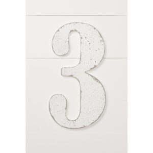 Jeff McWilliams Designs 18 in. Oversized Unfinished Wood Number "3"