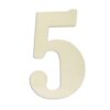 Jeff McWilliams Designs 18 in. Oversized Unfinished Wood Number "5"