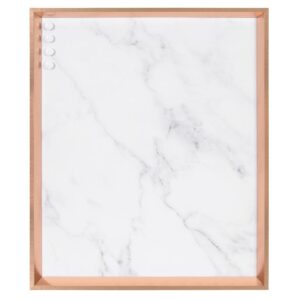 Kate and Laurel Calter Rose Gold Marble Magnetic Memo Board