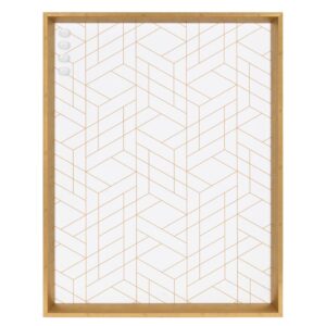 Kate and Laurel Calter Gold Geo Magnetic Memo Board