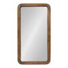 Kate and Laurel Medium Rectangle Walnut Brown Classic Mirror (31.5 in. H x 16.73 in. W)
