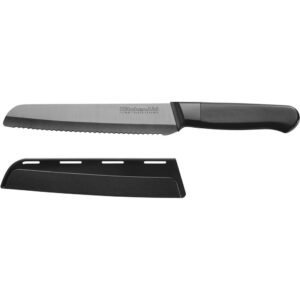 KitchenAid 4-Piece Ceramic Cutlery Set in Stone in Black