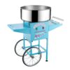 Great Northern Blue Flufftastic Commercial Cotton Candy Machine with Cart