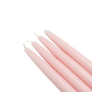 Zest Candle 6 in. Light Rose Taper Candles (12-Set)