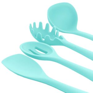 MegaChef Light Teal Silicone Cooking Utensils (Set of 12)