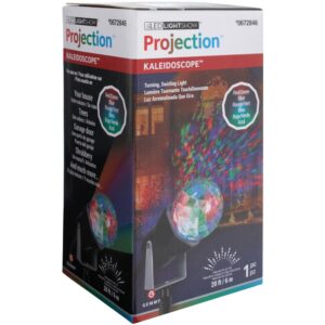 LightShow 10 in. Red Green Blue Projection Kaleidoscope Spotlight Stake