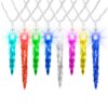 LightShow 12.5 ft. 12-Light Christmas Color Changing Light Show Icicle String Light Set