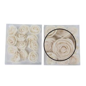 LITTON LANE White Sola Boxed Rose Flowers (Set of 2)