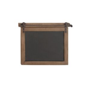 LITTON LANE Bracketed Rectangular Wooden Chalk Memo Board