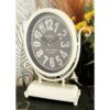 LITTON LANE 12 in. x 9 in. Oval International Caf Desk Clocks (Set of 4)