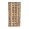 LITTON LANE Pegboard 40-Bottle Wine Rack in Exposed Mahogany Finish