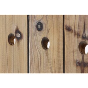 LITTON LANE 25 in. x 21 in. 16-Bottle Pegboard Rustic Reclaimed Wood Hanging Wine Rack