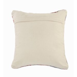 LR Home Country Red Blue Gray Southwest Cozy Poly-Fill 18 in. x 18 in. Throw Pillow