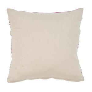 LR Resources Eclectic Pink Striped Hypoallergenic Polyester 18 in. x 18 in. Throw Pillow