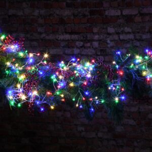 LUMABASE 100-Light Battery Operated Multi-Color Firecracker Fairy LED String Lights (Set of 2)