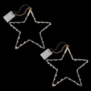 LUMABASE Star Motif 40 Mini Lights Warm White LED String Lights (2-Pack)