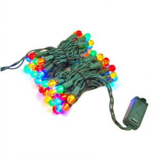 LUMABASE 70-Light LED Multi-Color Plastic Globe Electric String Light