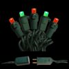 LUMABASE 70-Light Red and Green LED Mini String Lights
