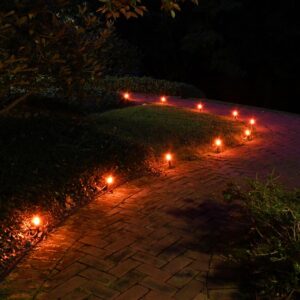 LUMABASE Orange Pathway Lights (10-Count)