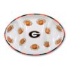 Magnolia Lane Georgia Ceramic Football Tailgating Platter