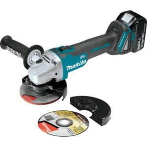 Makita 18-Volt 5.0Ah LXT Lithium-Ion Brushless Cordless 4-1/2 / 5 in. Cut-Off/Angle Grinder Kit