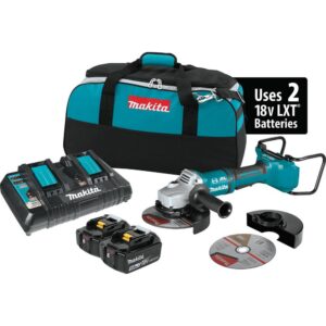 Makita 18-Volt 5.0Ah X2 LXT Lithium-Ion (36-Volt) Brushless Angle Grinder Kit