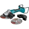 Makita 18-Volt X2 LXT Lithium-Ion (36V) Brushless Cordless 9 in. Paddle Switch Cut-Off/Angle Grinder w Electric Brake Tool Only