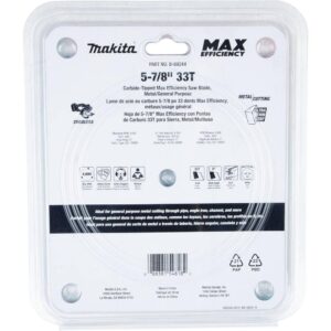 Makita 5-7/8 in. 33T Carbide-Tipped Max Efficiency Saw Blade, Metal/General Purpose