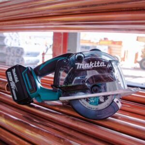 Makita 18-Volt 5-3/8 in. 5.0 Ah LXT Lithium-Ion Cordless Metal Cutting Saw Kit with Electric Brake and Chip Collector