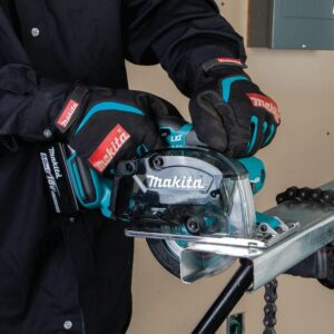 Makita 18-Volt 5-3/8 in. 5.0 Ah LXT Lithium-Ion Cordless Metal Cutting Saw Kit with Electric Brake and Chip Collector