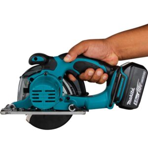 Makita 18-Volt 5-3/8 in. 5.0 Ah LXT Lithium-Ion Cordless Metal Cutting Saw Kit with Electric Brake and Chip Collector