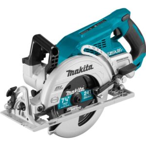 Makita 18-Volt X2 LXT Lithium-Ion (36-Volt) Brushless Cordless Rear Handle 7-1/4 in. Circular Saw w/BONUS 5.0Ah Battery 2 Pack