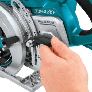 Makita 18-Volt X2 LXT Lithium-Ion (36-Volt) Brushless Cordless Rear Handle 7-1/4 in. Circular Saw w/BONUS 5.0Ah Battery 2 Pack
