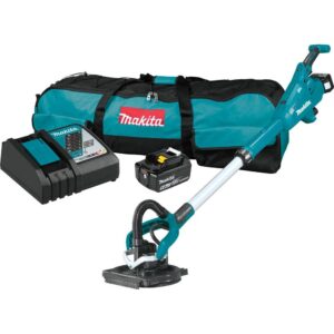 Makita 5.0 Ah 18-Volt LXT Lithium-Ion Brushless Cordless 9 in. Drywall Sander Kit, AWS Capable