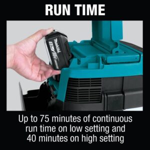 Makita 18-Volt X2 LXT Lithium-Ion 36-Volt Brushless Cordless 2.1 Gal. HEPA Filter Dry Dust Extractor Kit 5.0 Ah