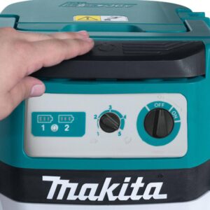 Makita 18-Volt X2 LXT Lithium-Ion 36-Volt Brushless Cordless 2.1 Gal. HEPA Filter Dry Dust Extractor Kit 5.0 Ah