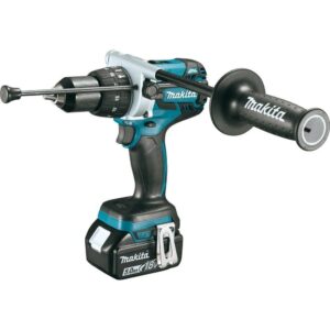 Makita 18-Volt LXT Lithium-Ion 1/2 in. Brushless Cordless Hammer Drill Kit with (2) Batteries (5.0 Ah), Charger and Hard Case