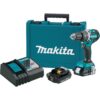 Makita 18V LXT Lithium-Ion Compact Brushless Cordless 1/2 in. Hammer Driver-Drill Kit with (2) 2.0Ah Batteries, Charger and Bag