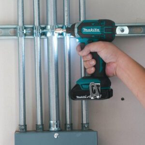 Makita 18-Volt LXT Lithium-Ion Cordless 1/4 in. Compact Impact Driver Kit with Two 2.0 Ah Batteries Rapid Charger and Hard Case